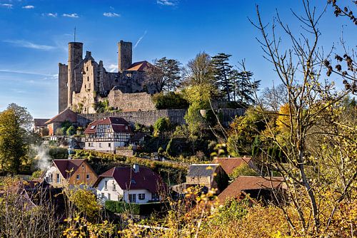De Hanstein ruïnes in Eichsfeld Thüringen