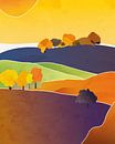 Felder und Bäume in der Herbstsonne von Tanja Udelhofen Miniaturansicht