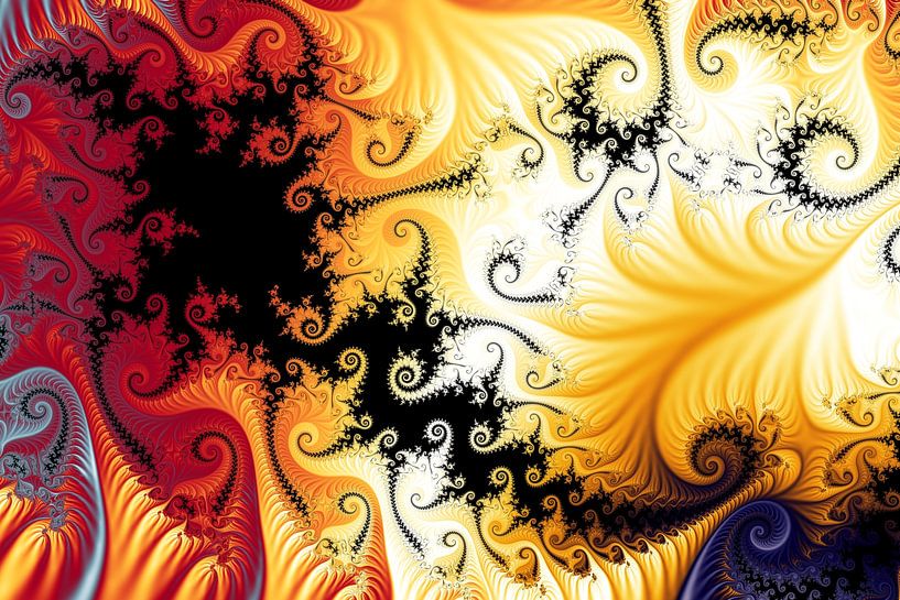 Farbenfrohes Mandelbrot Fraktal - Mathematik und Kunst von MPfoto71