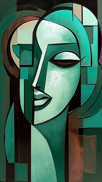 Portrait, abstract by Carla van Zomeren