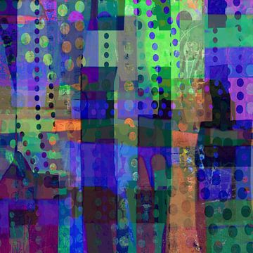 Patchwork patroon 4 van Claudia Gründler