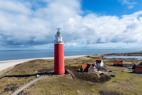 Vuurtoren Eierland - Drone opname - Texel