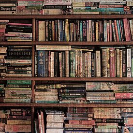 de boekenkast van Yvonne Blokland