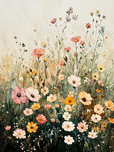 Champ de fleurs sauvages