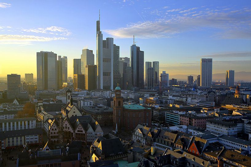 Frankfurt bei Sonnenuntergang von Patrick Lohmüller