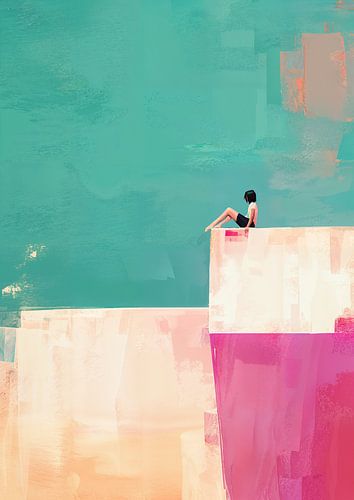 Modern with man by ARTEO Paintings