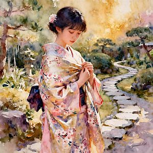 Flowing Kimono, Still Waters