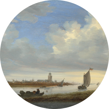 Gezicht op Deventer gezien vanuit het noordwesten, Salomon van Ruysdael