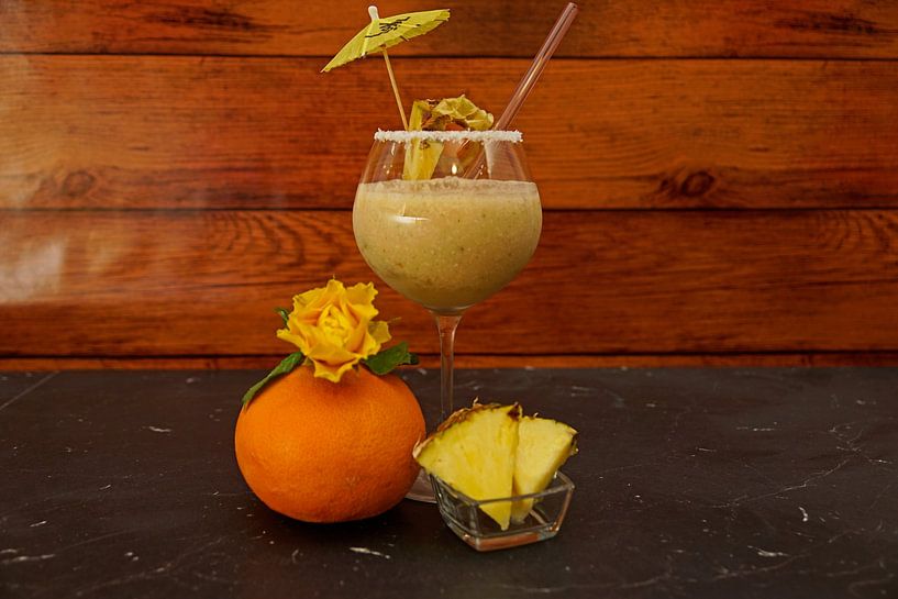 Ananas-Kokosnuss-Cocktail mit Grapefruit von Babetts Bildergalerie