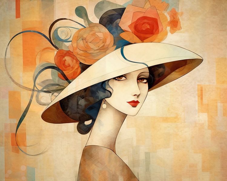 Abstract Portrait by Eye catching paintings