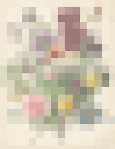 An abstract bouquet of flowers