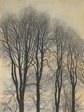 Léon Spilliaert - Boom en lucht (1938) van Peter Balan