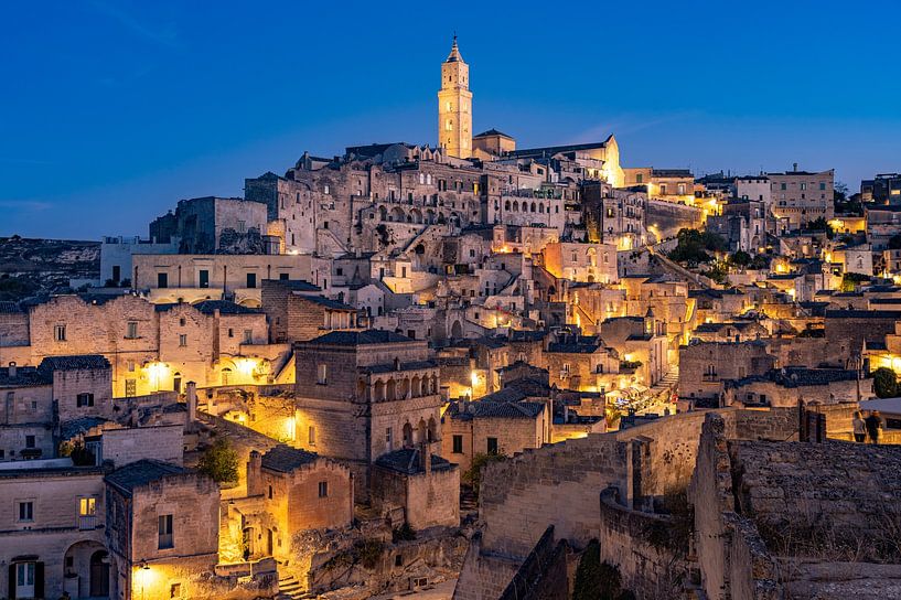 Matera bei Nacht von Peter Schickert