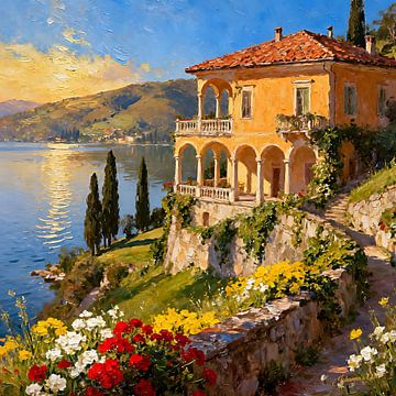 Romantisch Italiaans herenhuis 7 van Johannas Art Creations