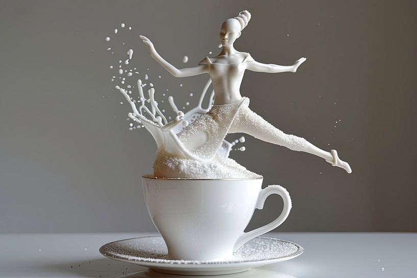 kunst met drank en koffie van Egon Zitter