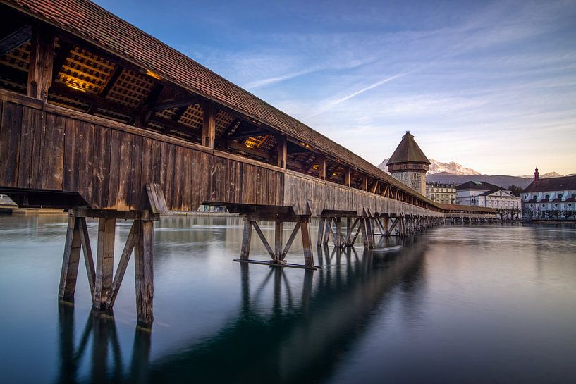 Luzern Kappelbrücke van Severin Pomsel