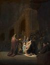 Rembrandt, Simeon im Tempel von Rembrandt van Rijn Miniaturansicht