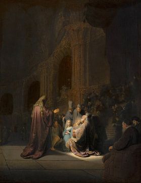 Rembrandt, Simeon im Tempel