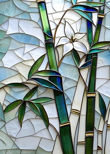 Bamboo stained glass