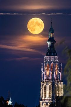 Magische volle maan in Breda van JPWFoto
