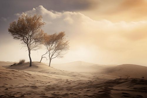 Between Dunes and Sky: Lonely Splendour of Trees