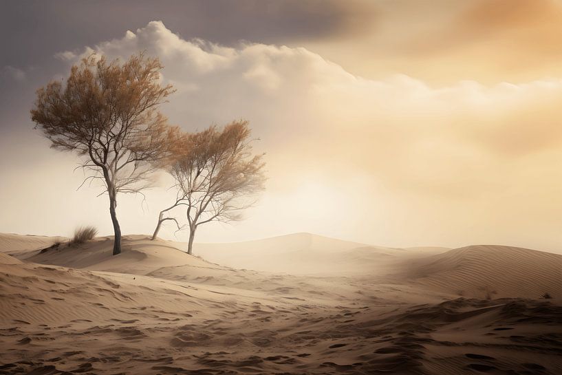 Between Dunes and Sky: Lonely Splendour of Trees by Karina Brouwer