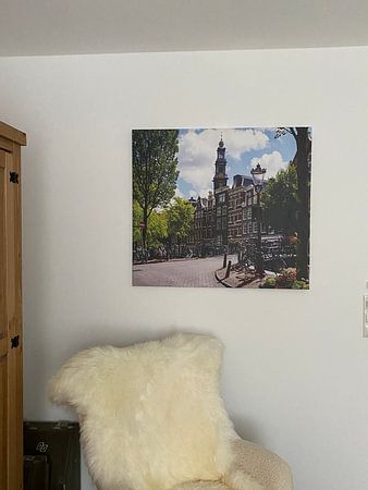 La Westerkerk vue du Bloemgracht à Amsterdam