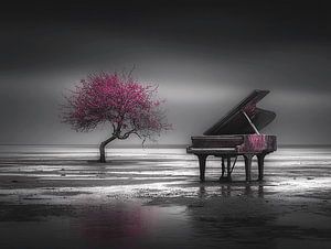 Klavier und blühender Baum | Magische Serenade