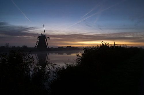 Windmills at sunrise
