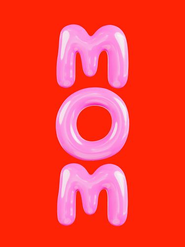 Maman au motif Bubblegum sur Ohkimiko