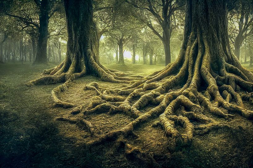 Racine d'un vieil arbre Illustration par Animaflora PicsStock