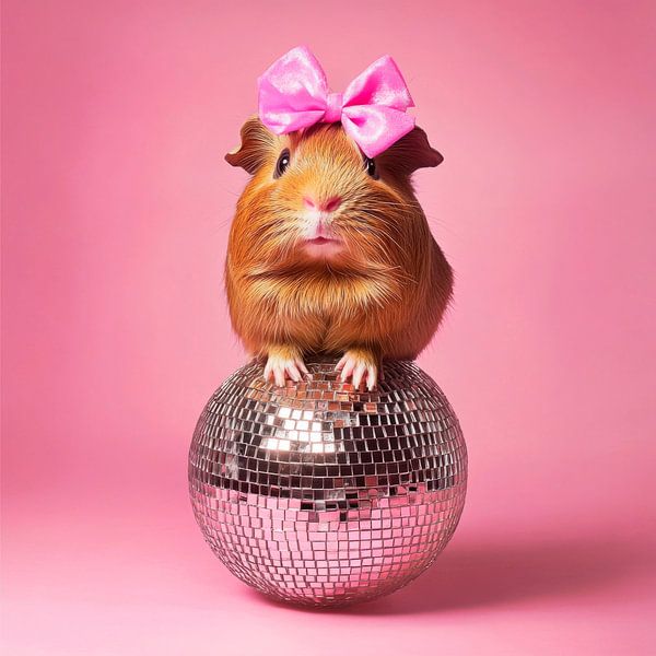 Glücksbringer auf der Disco-Kugel von Poster Art Shop