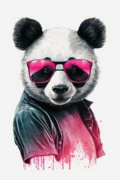 Panda met zonnebril van Poster Art Shop