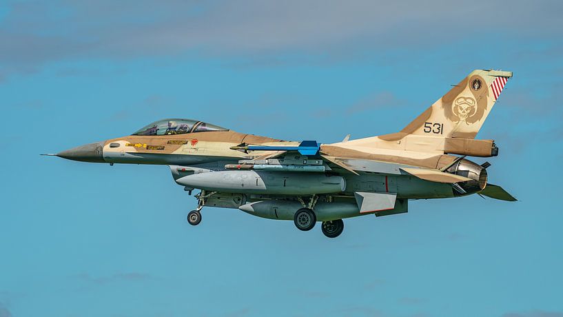Israeli Air Force F-16C Barracks from 101 Squadron. by Jaap van den Berg