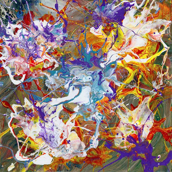 Hammer Smash Expression Abstract Art by Dorothy Berry-Lound