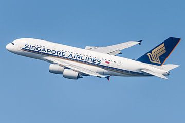 Een Airbus A380 van Singapore Airlines van KC Photography