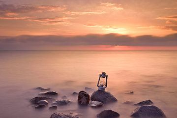 Lantern at sunrise