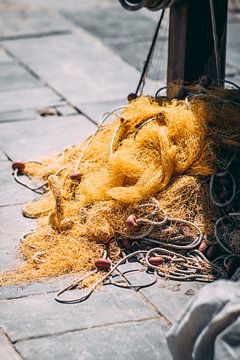 Fischernetz auf Kreta von Rik Sleurink