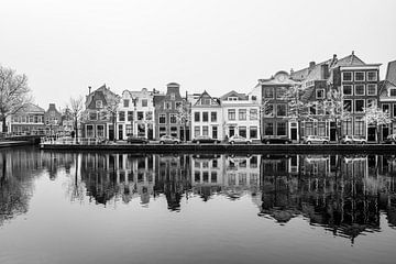 Het Spaarne in Haarlem op een koude winterdag van Erik Hageman
