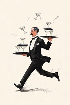 Running Waiter on Ivory