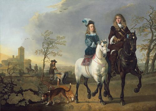 Dame en Heren te Paard, Aelbert Cuyp