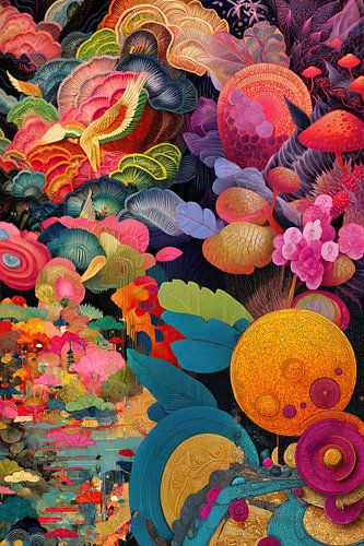 3D japan abstracte kunst