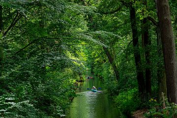 Kajak auf einem Kanal im Spreewald