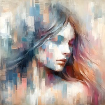 Pastel Color Woman van FoXo Art