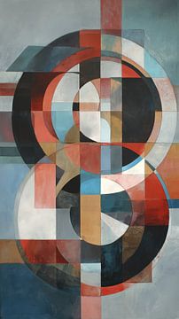 Circles | Cream Blue Circles