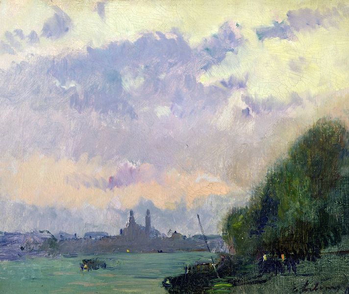 Albert Charles Lebourg,Das Trocadero von finemasterpiece