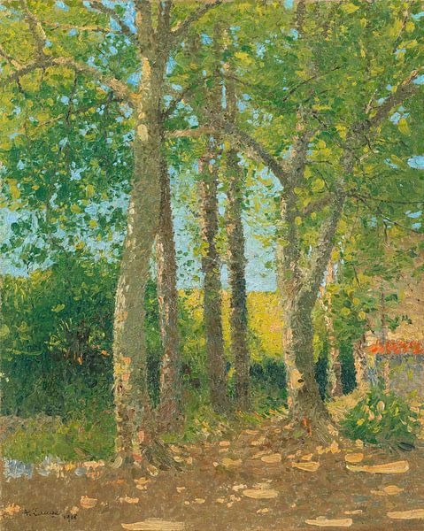 Landscape with tall trees, Achille Laugé by All the Masters