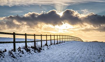 Winter sunset by Wim van D