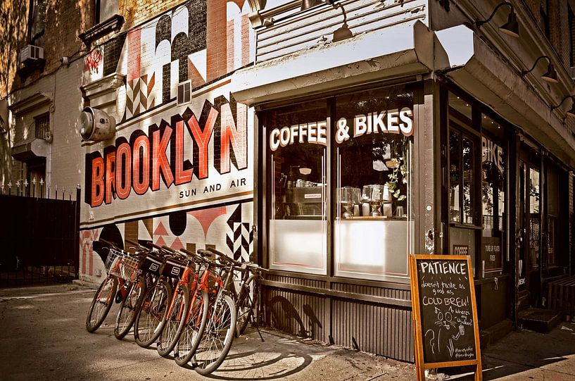 New York Brooklyn Streets I by Marlika Art