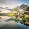 Hallstatt au lever du soleil sur Robin Oelschlegel
